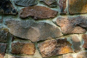 Stone texture. Stone wall. pavement on the path