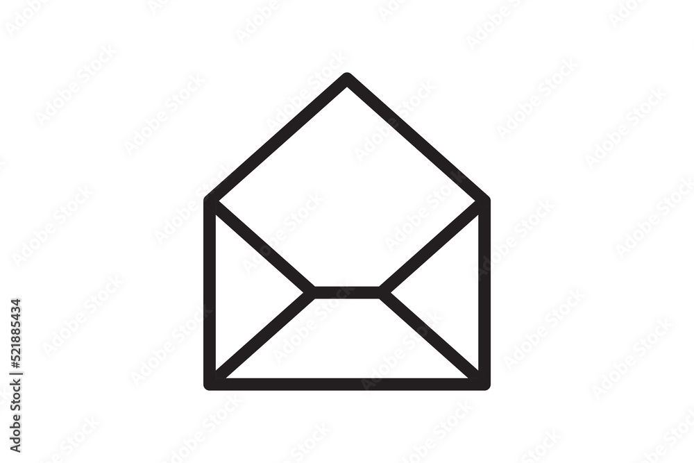 Poster mail icon vector sign. letter envelope symbol. message send to address illustration.
