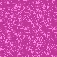 Illumination seamless light heart bulbs pattern for Christmas wrapping and valentines print and kids accessories