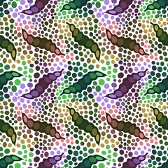 Summer cartoon seamless color beans pattern for wrapping and kitchen fabrics and clothes kids print