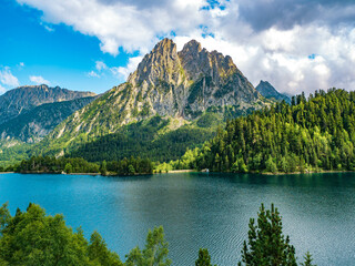 MOUNTAIN waterfall lacs and water