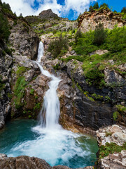 MOUNTAIN waterfall lacs and water