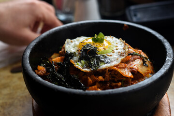 bibimbap with egg