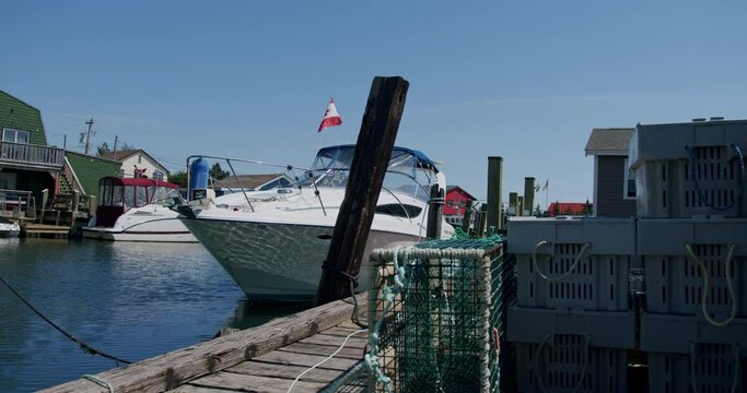 Fishing boat in fisherman's cove