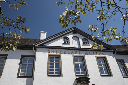 arnsberg, north rhine westphalia /germany - 14 06 2022: the sauerland museum in arnsberg nrw germany