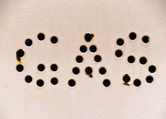 In Metall gestanzt: GAS