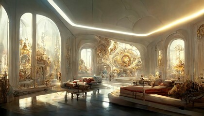 Fototapeta na wymiar futuristic_baroque_interior_rendered_220808_04