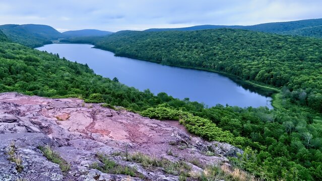 Lake of the Clouds, Porcupine Mountains Wilderness State Park, Michigan, Upper Peninsula