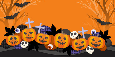 ハロウィンの背景