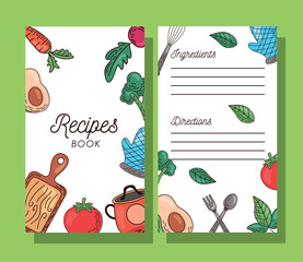 recipes book lettering