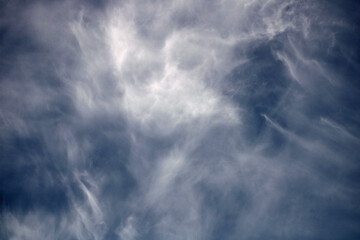 White Clouds and Blue Skies