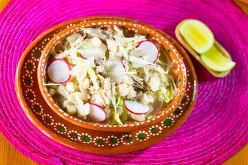 Pozole, comida mexicana.