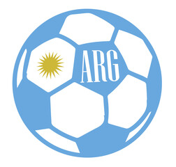 Argentinian soccer ball cup Qatar 2022 