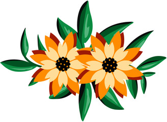 Sunflower Bouquet Illustration