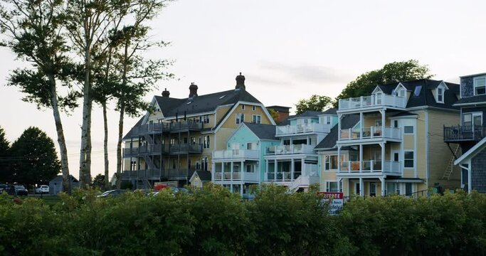 Colourful buildings in downtown Charlottetown 