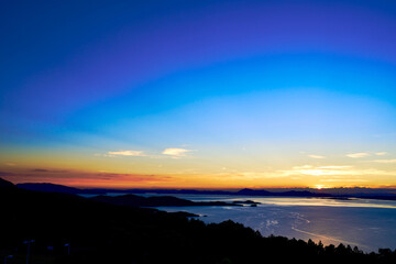 夕陽ヶ丘ホテルから見た夕景
