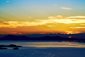 夕陽ヶ丘ホテルから見た夕景