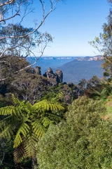 Photo sur Plexiglas Trois sœurs Les Trois Sœurs dans les Blue Mountains, NSW, Australie