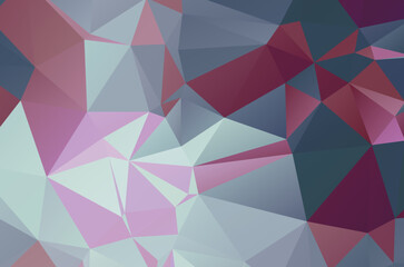 Fototapeta premium Polygonal design for your web site. Multicolor Rainbow vector abstract mosaic backdrop Glitter abstract illustration with an elegant design.