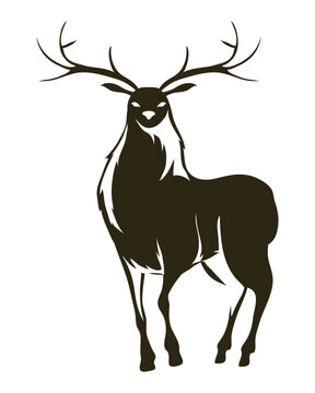 reindeer animal silhouette