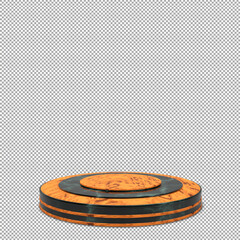 podium 3d render with beautiful and elegant isolated
