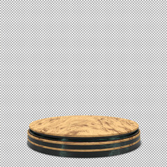 podium 3d render with beautiful and elegant isolated