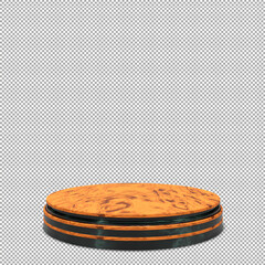 podium 3d render with beautiful and elegant isolated