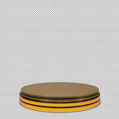 podium 3d render with beautiful and elegant isolated