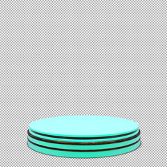 podium 3d render with beautiful and elegant isolated