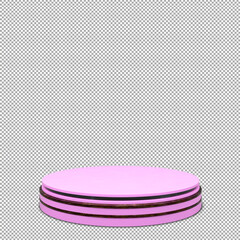 podium 3d render with beautiful and elegant isolated