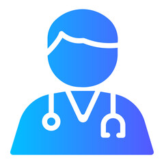 Fototapeta premium doctor gradient icon