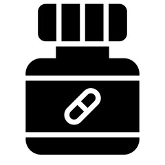 medicine glyph icon