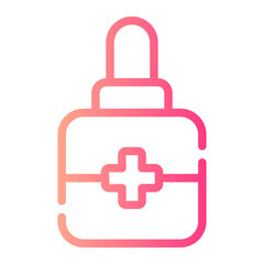 Obraz premium eye drops gradient icon