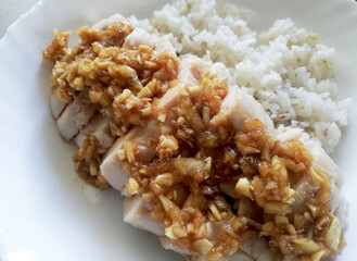 カオマンガイ、タイ料理、茹でチキンライス