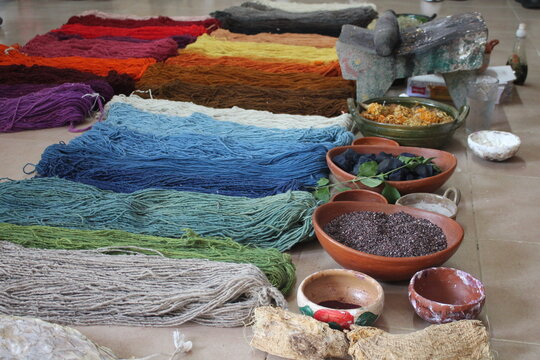 Textiles y colorantes naturales en Oaxaca
