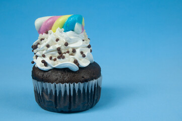 delicious cupcake on the table