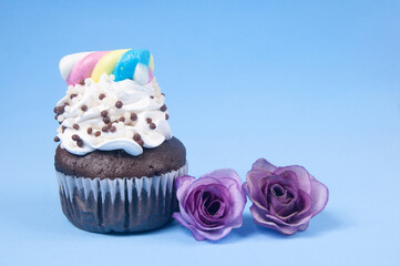 delicious cupcake on the table
