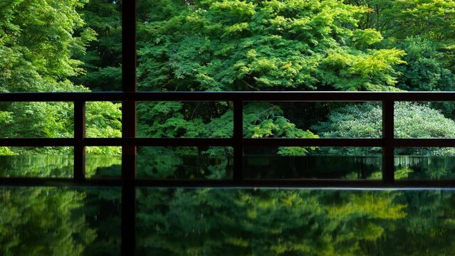 日本庭園の和室