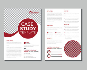 Corporate, clean, modern, creative case study design template with creative idea