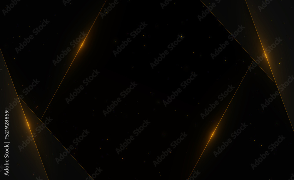 Wall mural abstract luxurious gold frames light in background
