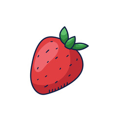 strawberry doodle food