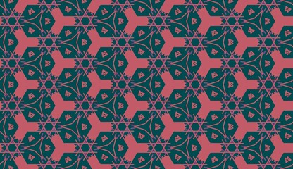 Background pattern with geometric ornament .  Color print design for textile, fabric, fashion, wallpaper, background. 