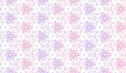 Fototapeta na wymiar Flower background pattern with decorative ornament on a transparent background. Graphic pattern for fabric, wallpaper, packaging.