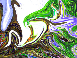 Liquid abstract background with various colors.