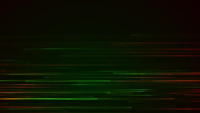 Green red neon lines abstract tech retro background. Seamless looping glowing motion design. Video animation Ultra HD 4K 3840x2160