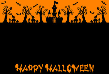 ハロウィンをイメージした背景素材／Background material inspired by Halloween