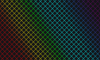 Modern black background with rainbow light