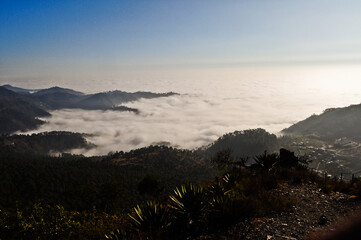 sunrise in the mountains