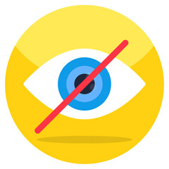 Trendy vector design of no vision 
