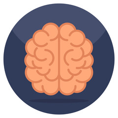 Modern design icon of brain